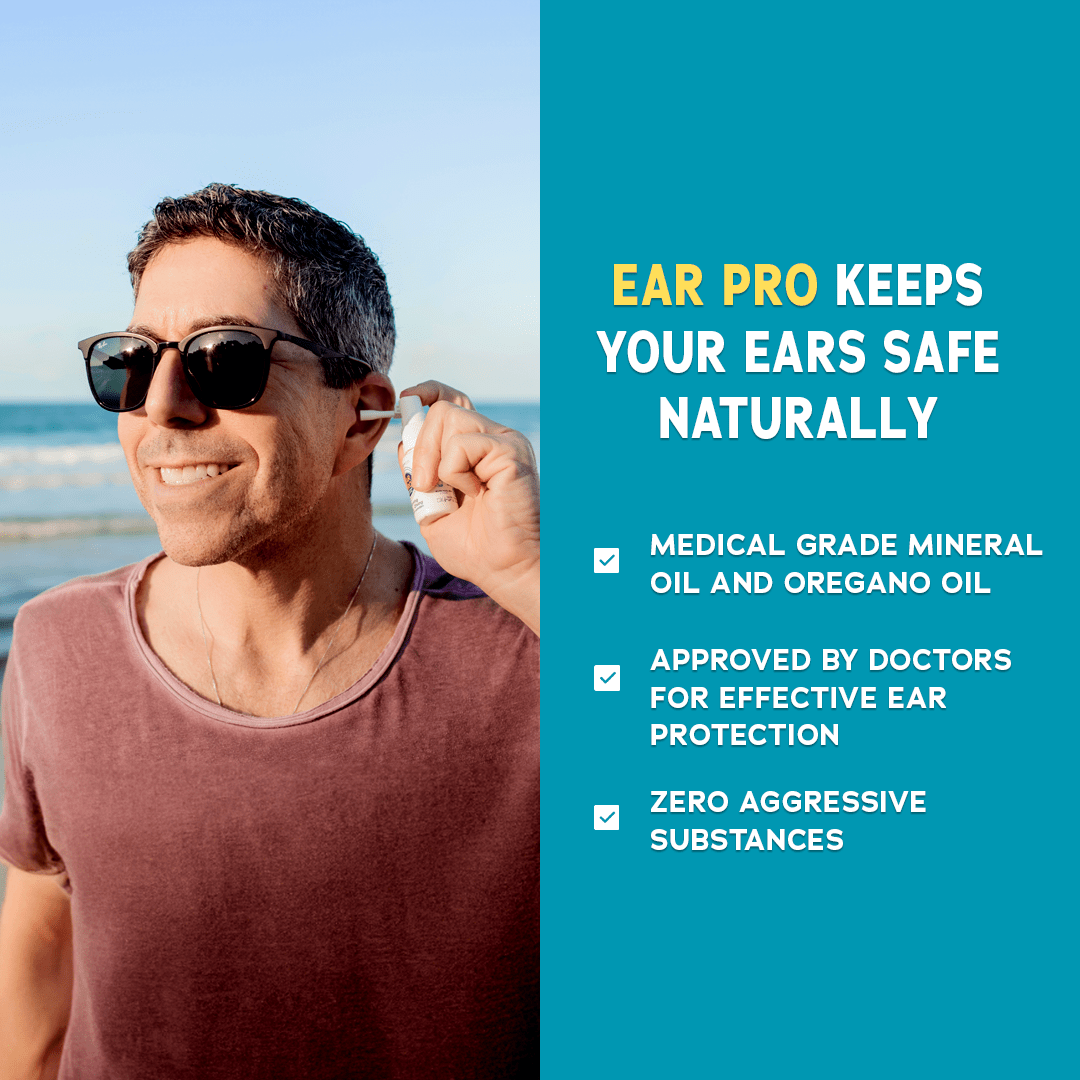 Benefits of using Ear Pro made with natural minerals and is doctor approved