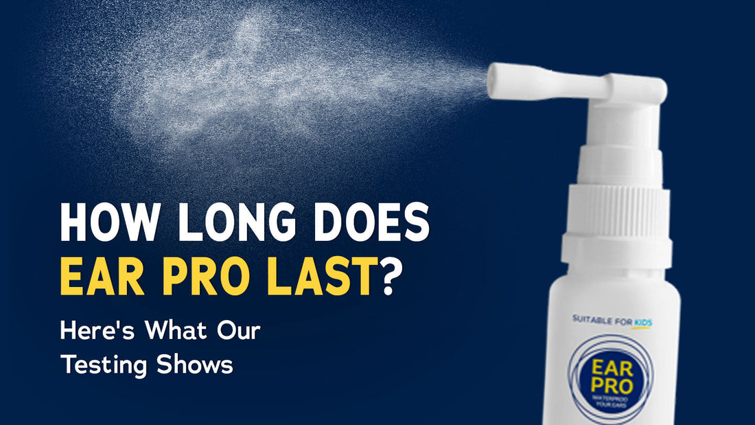 Ear spray usage duration