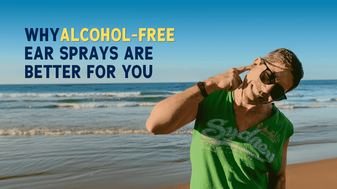 Alcohol free ear spray like Ear Pro protects the ear from problems like swimmer's ear and being alcohol free also prevents irritation